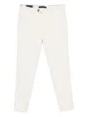 Michael Coal Pressed-crease Trousers In White