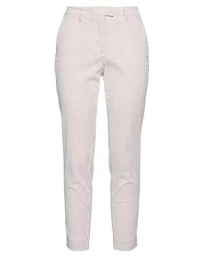 Michael Coal Woman Pants Brick Size 30 Polyester, Viscose, Elastane In Red