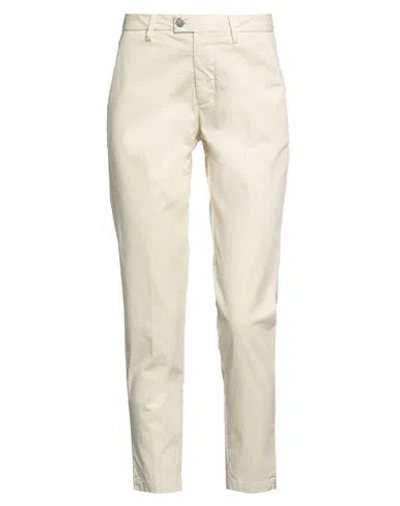 MICHAEL COAL MICHAEL COAL WOMAN PANTS CREAM SIZE 26 COTTON, ELASTANE