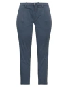 Michael Coal Woman Pants Slate Blue Size 33 Cotton, Elastane In Blue