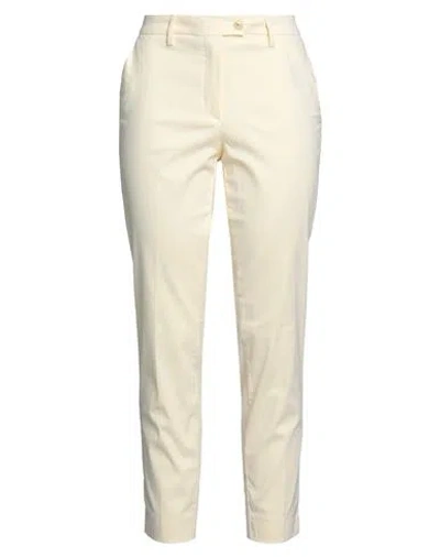 MICHAEL COAL MICHAEL COAL WOMAN PANTS YELLOW SIZE 32 POLYESTER, VISCOSE, ELASTANE