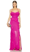 Michael Costello X Revolve Azalea Gown In 派对粉红