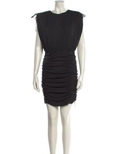 Pre-owned Michael Costello Crew Neck Mini Dress W/ Tags In Black