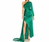 Michael Costello Heather Maxi Gown Dress In Green In Green