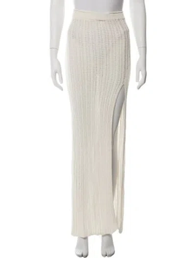 Pre-owned Michael Costello Long Skirt In Neutrals
