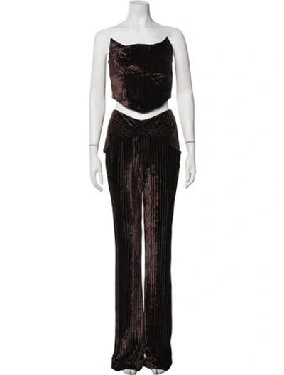 Pre-owned Michael Costello Pant Set In Black