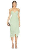 MICHAEL COSTELLO ROSEMARY MIDI DRESS