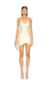Michael Costello X Revolve Skylar Mini Dress In Ivory