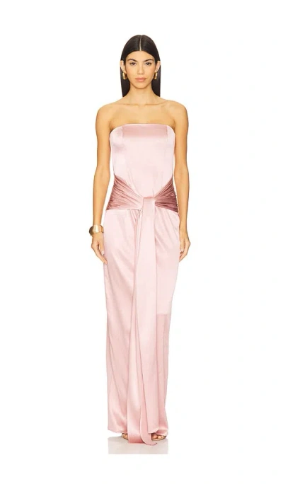 Michael Costello X Revolve Abelina Gown In 玫瑰