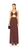 Michael Costello X Revolve Acacia Gown In 棕色