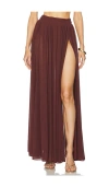 Michael Costello X Revolve Acacia Maxi Skirt In Brick