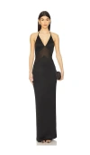 Michael Costello X Revolve Adelajda Gown In 黑色