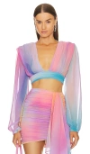 Michael Costello X Revolve Adia Top In Lavender