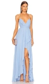 Michael Costello X Revolve Ale Gown In Light Blue