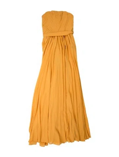 Pre-owned Michael Costello X Revolve Asymmetrical Long Dress In Yellow