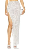 Michael Costello Caroline Skirt In 象牙白