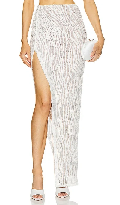 Michael Costello Caroline Skirt In 象牙白
