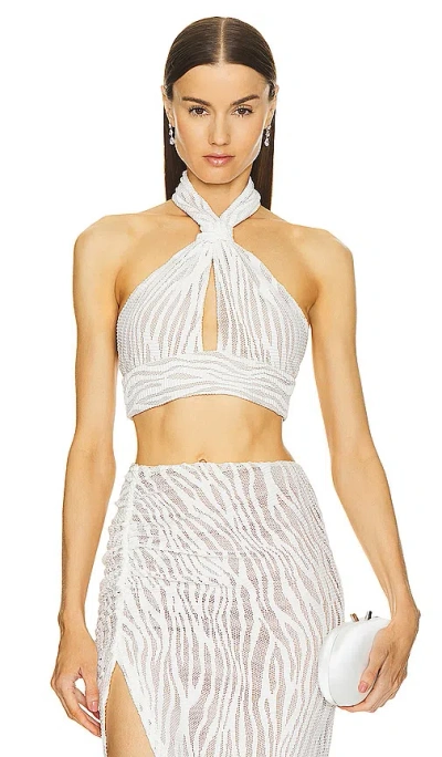 Michael Costello Caroline Top In 象牙白