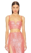 Michael Costello X Revolve Catiana Top In 珊瑚色