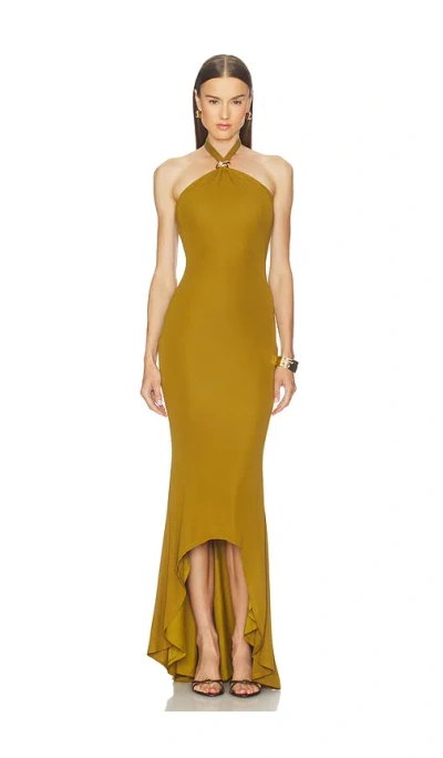Michael Costello X Revolve Ceara Maxi Dress In Gold