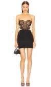 Michael Costello X Revolve Claudette Mini Dress In Black