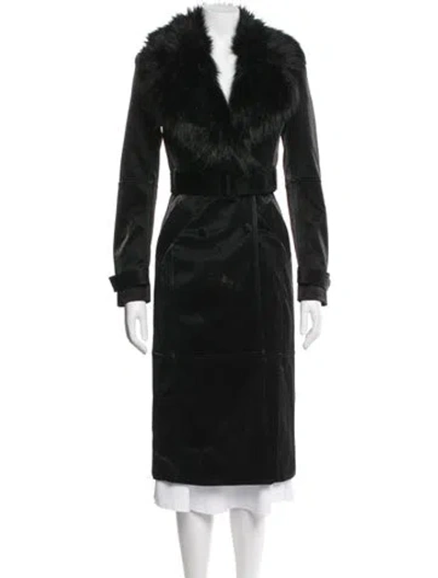 Pre-owned Michael Costello X Revolve Coat In Black