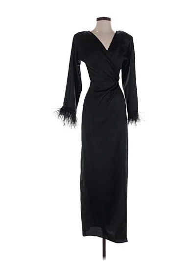 Pre-owned Michael Costello X Revolve Cocktail Dress In Black