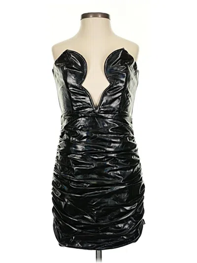 Pre-owned Michael Costello X Revolve Cocktail Dress In Black