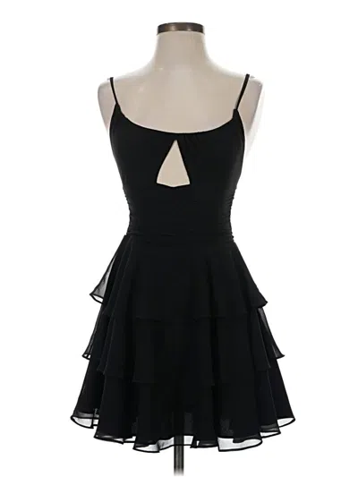 Pre-owned Michael Costello X Revolve Cocktail Dress In Black