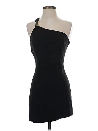 Pre-owned Michael Costello X Revolve Cocktail Dress In Black