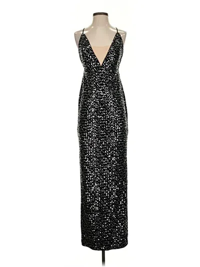 Pre-owned Michael Costello X Revolve Cocktail Dress In Black