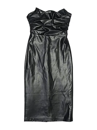 Pre-owned Michael Costello X Revolve Cocktail Dress In Black