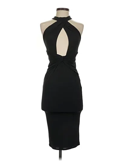 Pre-owned Michael Costello X Revolve Cocktail Dress In Black