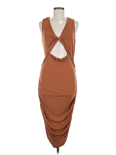 Pre-owned Michael Costello X Revolve Cocktail Dress In Brown