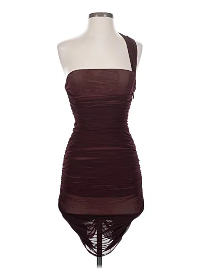 Pre-owned Michael Costello X Revolve Cocktail Dress In Burgundy