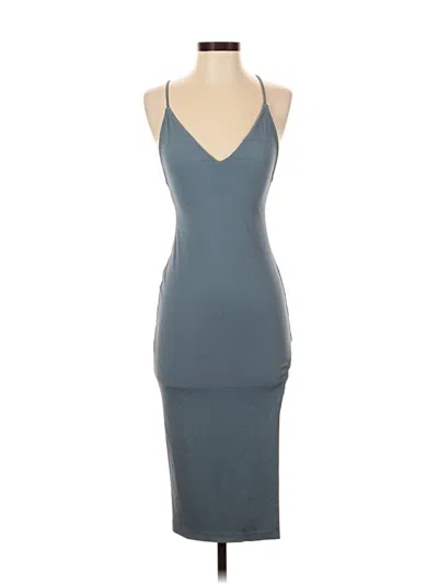 Pre-owned Michael Costello X Revolve Cocktail Dress In Gray
