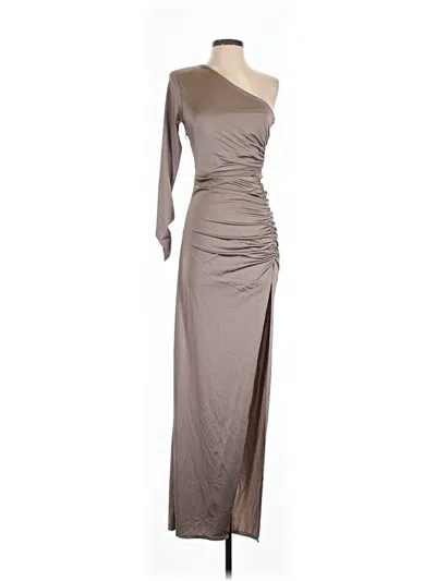 Pre-owned Michael Costello X Revolve Cocktail Dress In Gray