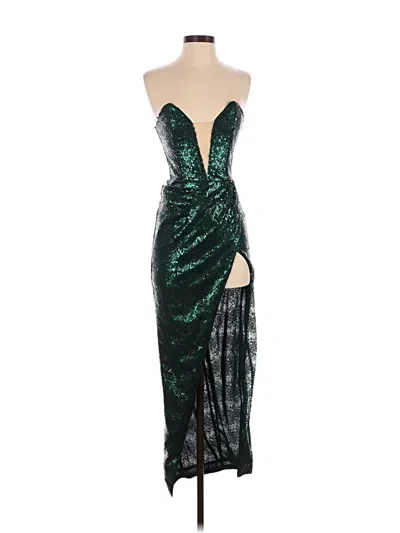 Pre-owned Michael Costello X Revolve Cocktail Dress In Green