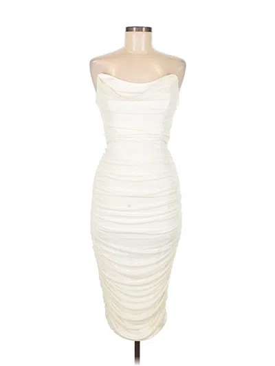 Pre-owned Michael Costello X Revolve Cocktail Dress In Ivory