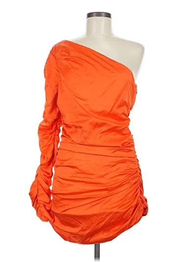 Pre-owned Michael Costello X Revolve Cocktail Dress In Orange