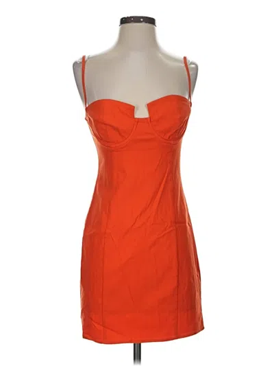 Pre-owned Michael Costello X Revolve Cocktail Dress In Orange
