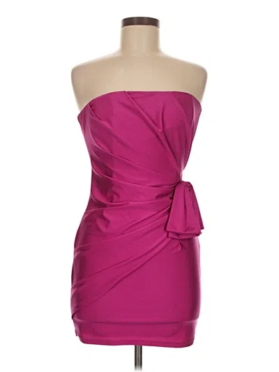 Pre-owned Michael Costello X Revolve Cocktail Dress In Pink
