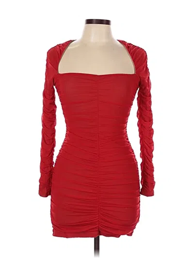 Pre-owned Michael Costello X Revolve Cocktail Dress In Red