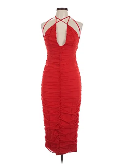 Pre-owned Michael Costello X Revolve Cocktail Dress In Red