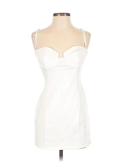 Pre-owned Michael Costello X Revolve Cocktail Dress In White