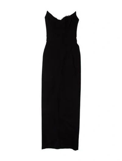 Pre-owned Michael Costello X Revolve Cowl Neck Long Dress W/ Tags In Black