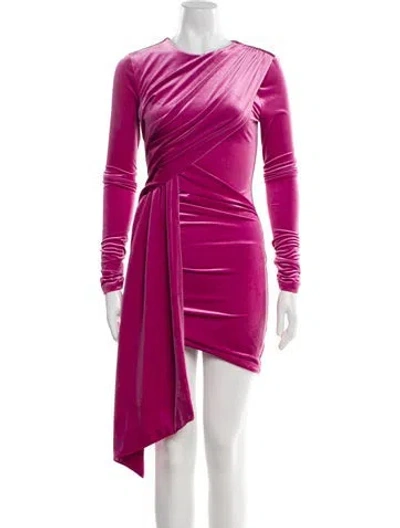 Pre-owned Michael Costello X Revolve Crew Neck Mini Dress In Pink
