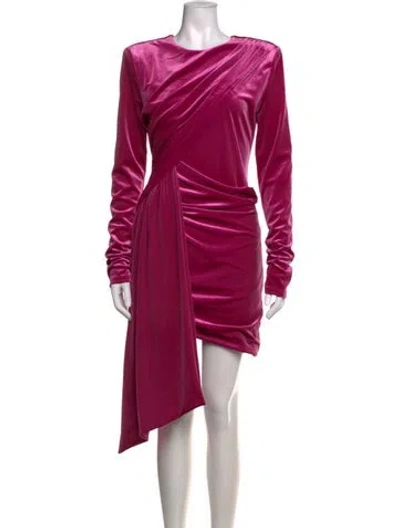 Pre-owned Michael Costello X Revolve Crew Neck Mini Dress In Pink