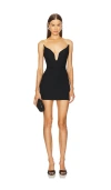 Michael Costello X Revolve Giada Mini Dress In 블랙