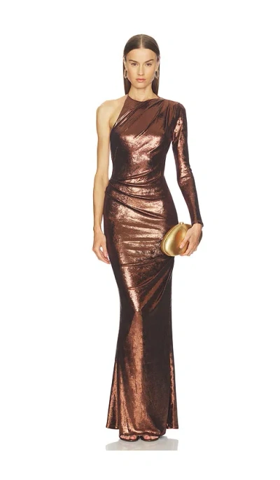 Michael Costello X Revolve Giorgio Maxi Dress In Brown
